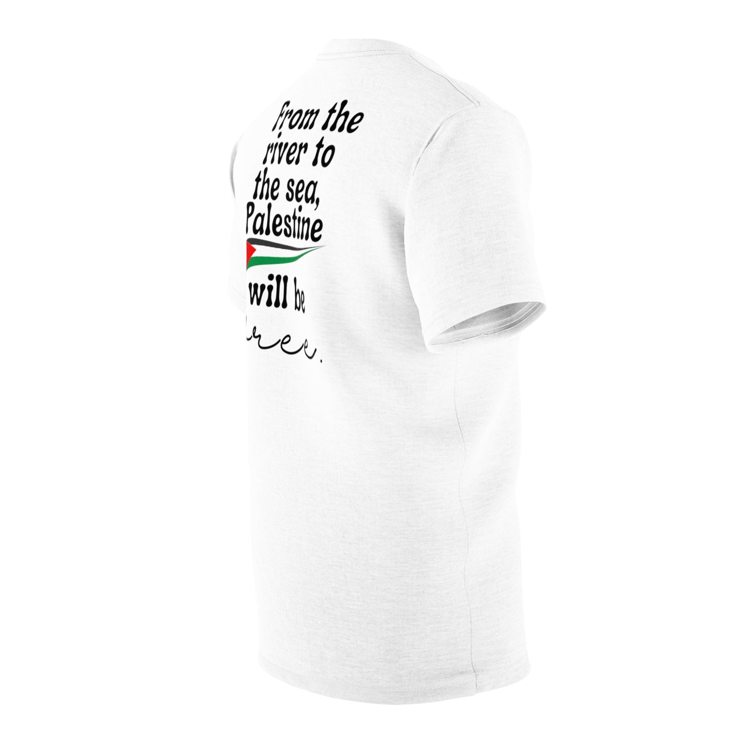 Unisex Cut & Sew Tee (AOP) From the river