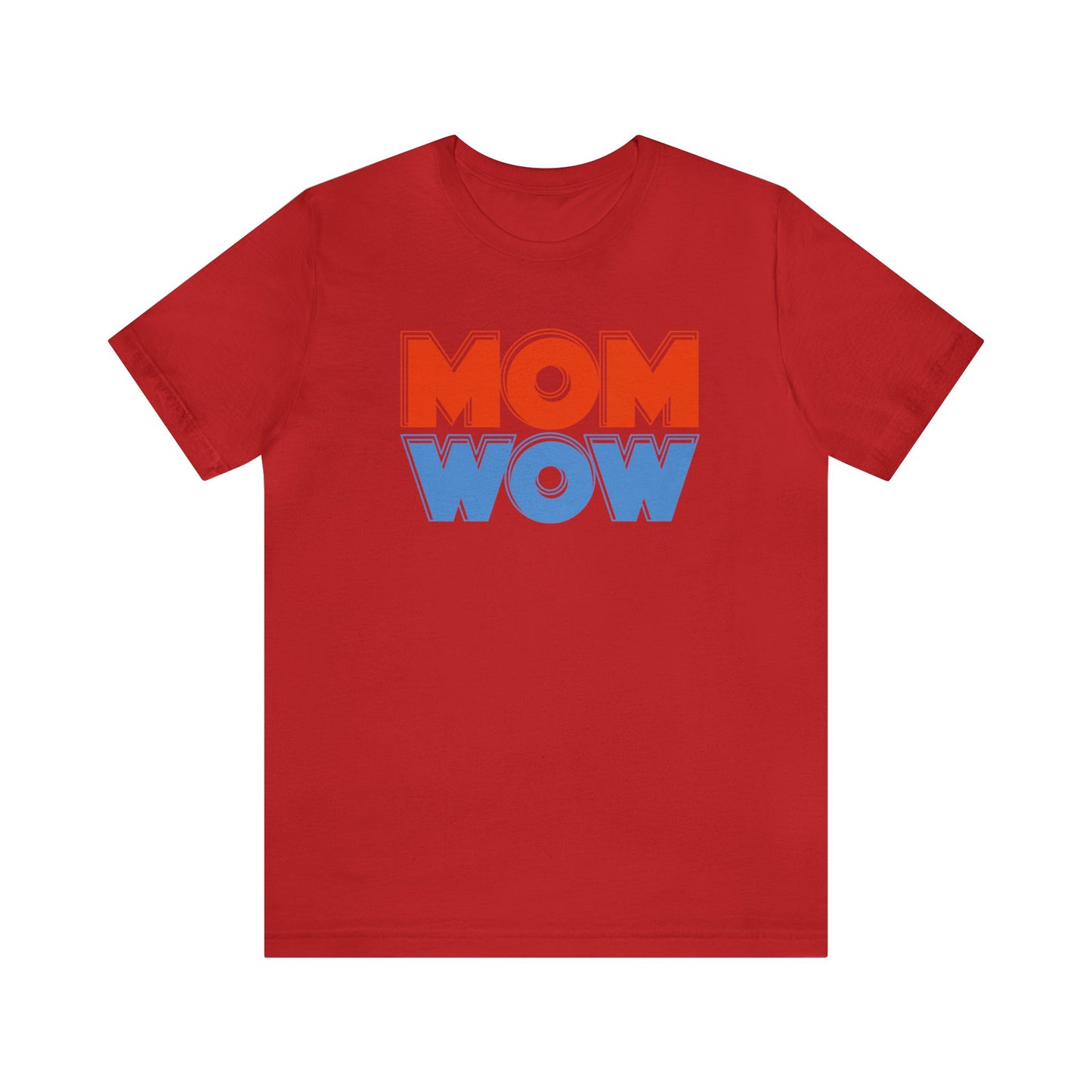 Mom wow Jersey Short Sleeve Tee