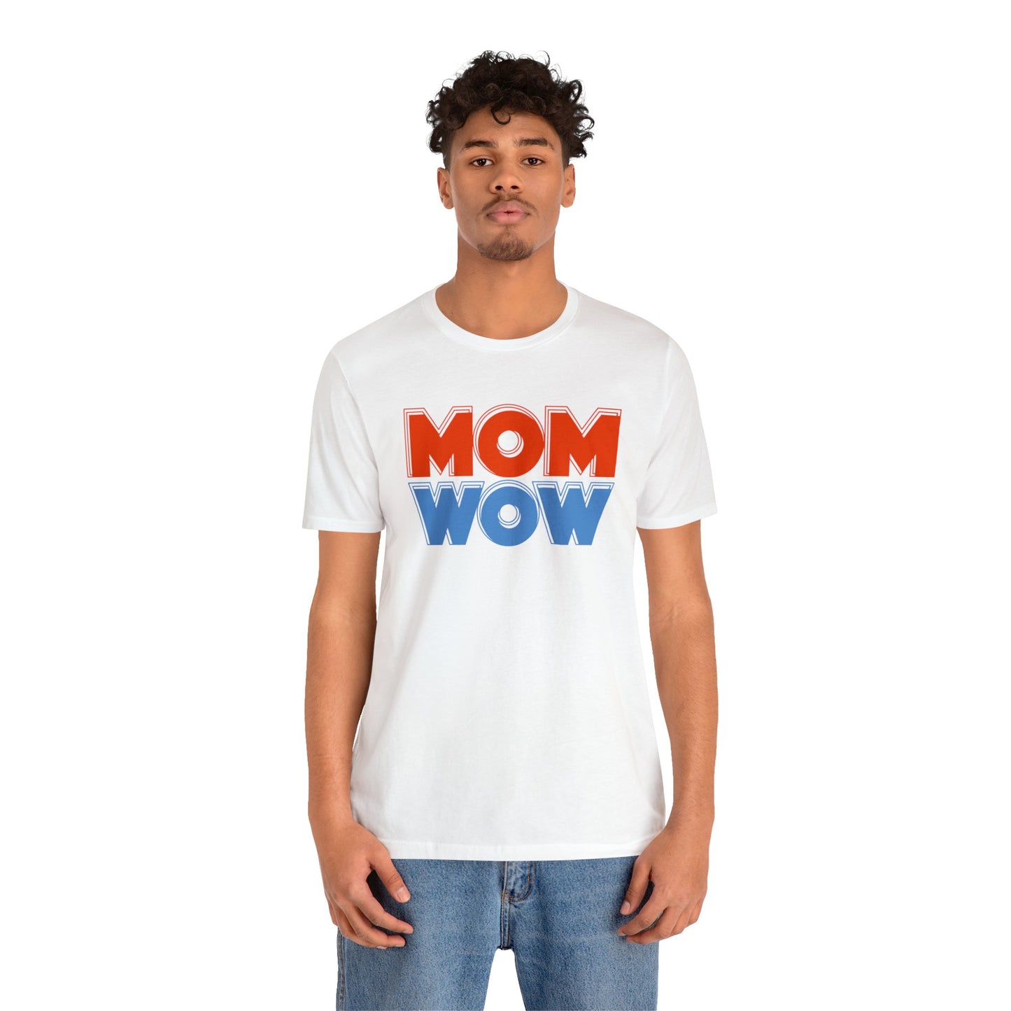 Mom wow Jersey Short Sleeve Tee