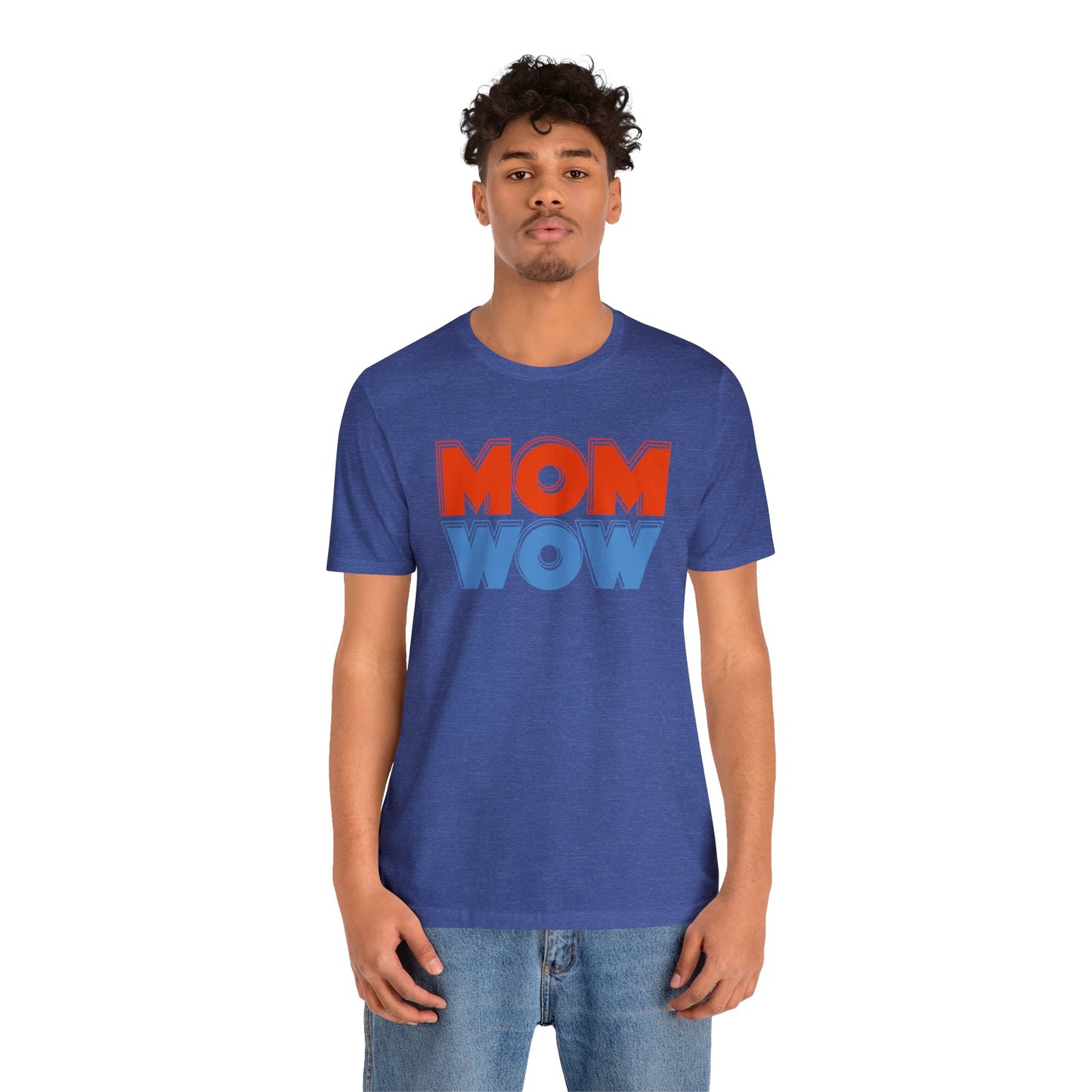 Mom wow Jersey Short Sleeve Tee