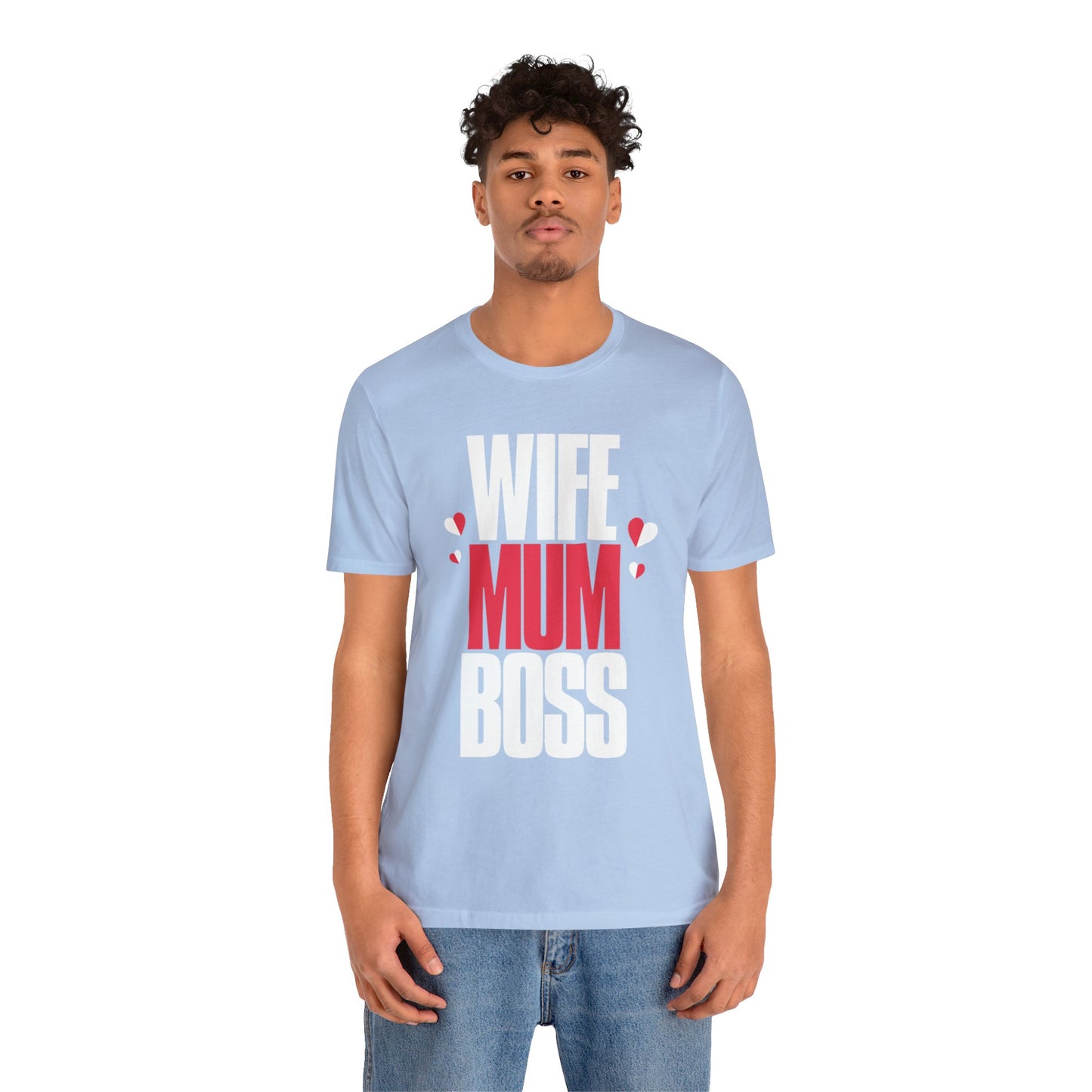 Wife mum boss Jersey Short Sleeve Tee