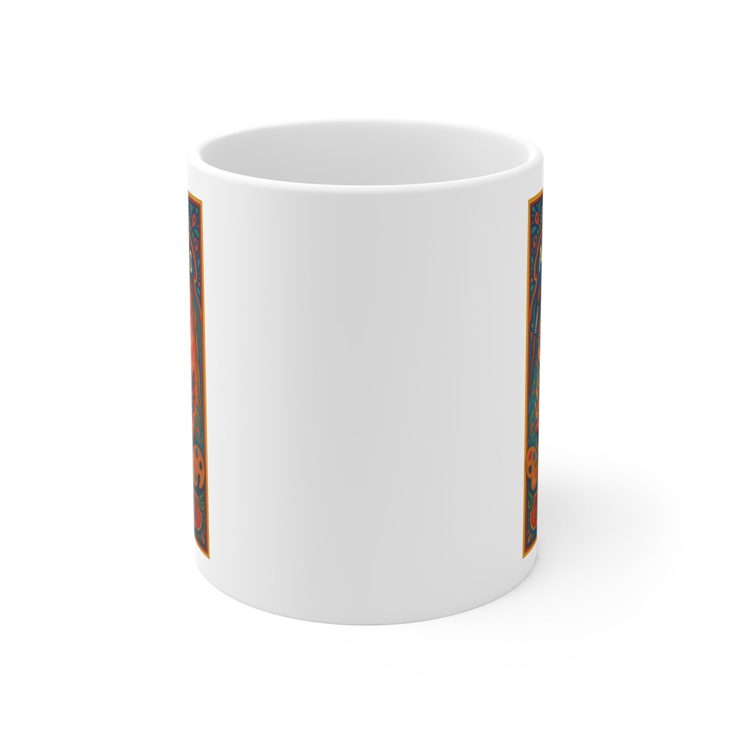 Art On Wheels Soul on Fire Mug - Soul on Fire Design | Unique Gift for Art Lovers, Creative Souls, Coffee Enthusiasts, and More