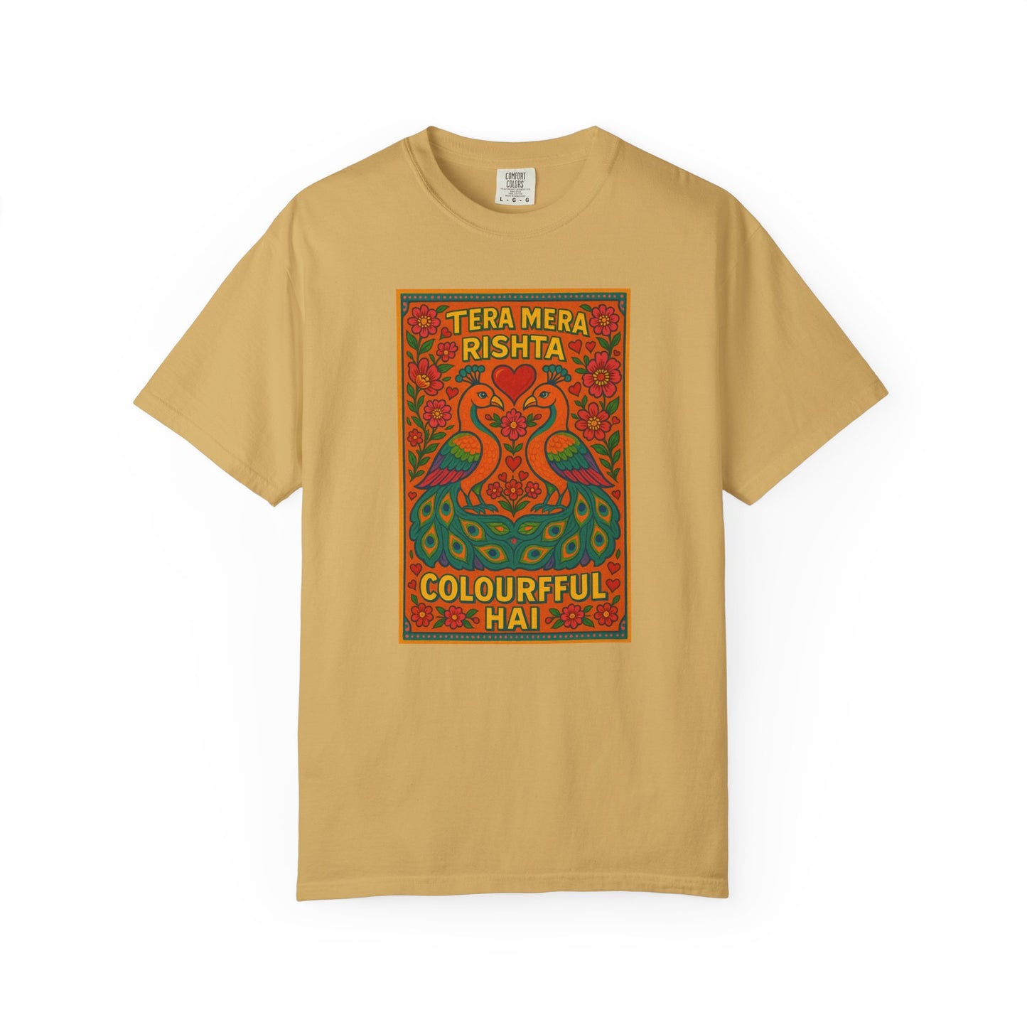 Tera Mera Rishta T-Shirt, Unisex Graphic Tee, Casual Wear, Festive Gift, Ethnic Design, Summer Top