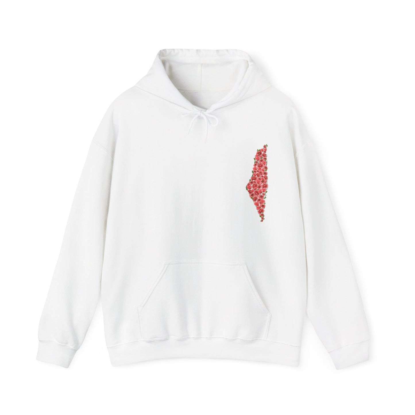 Palestine Floral Heavy Blend Hooded Sweatshirt