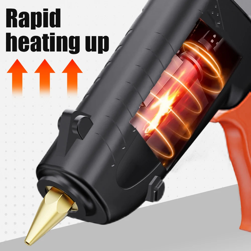 150W Industrial Grade Hot Melt Glue Gun Fast Heating For DIY Craft Jewelry Making