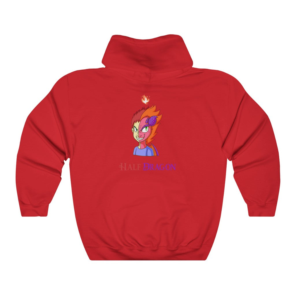 Half Dragon Hooded Sweatshirt