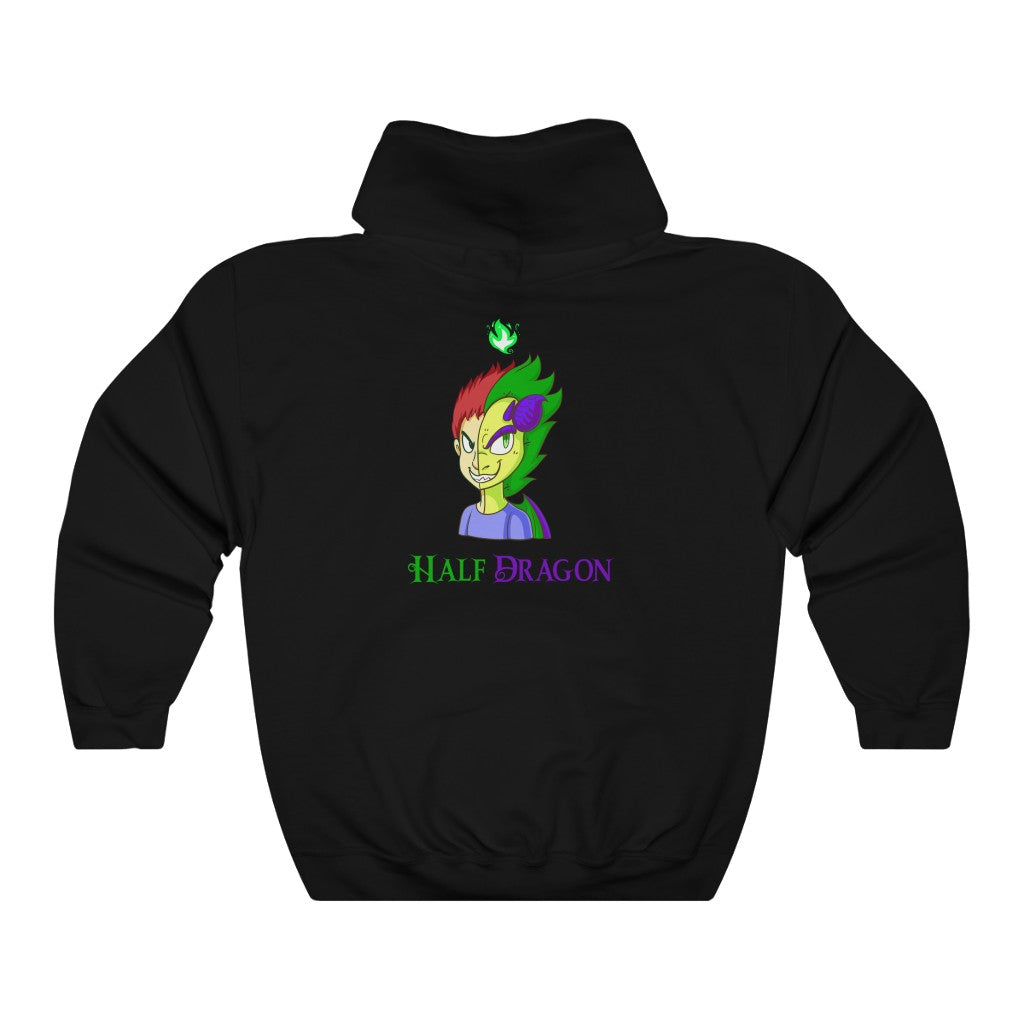 Half Dragon Hooded Sweatshirt
