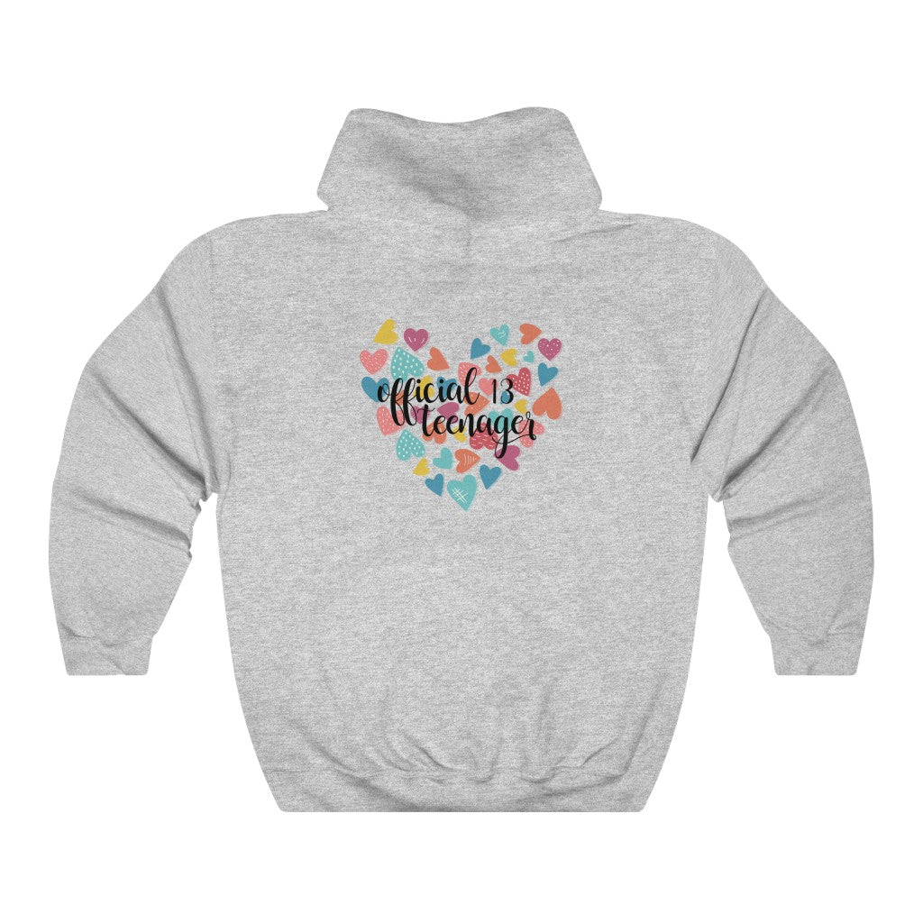 Official 13 teenager Hooded Sweatshirt
