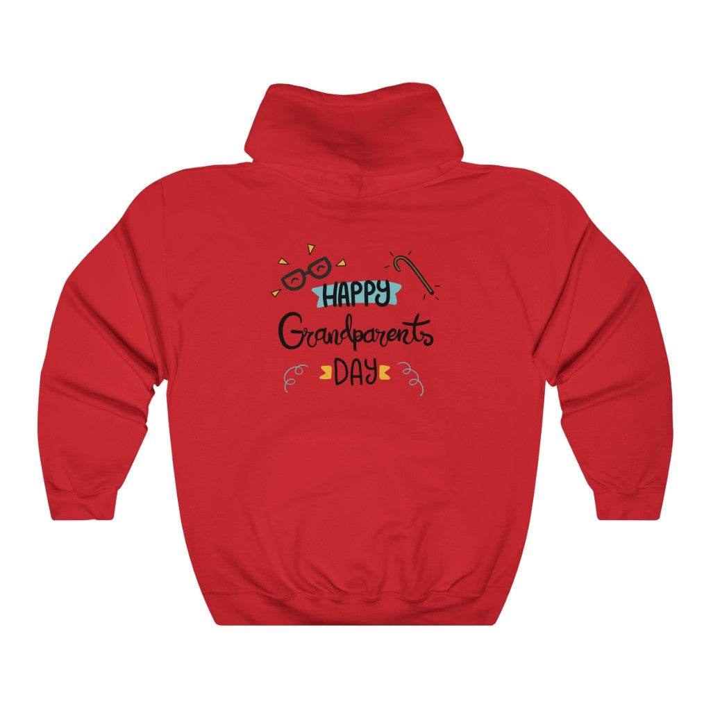 Happy Grandparents Day Hoodie - hood and sleeves detail