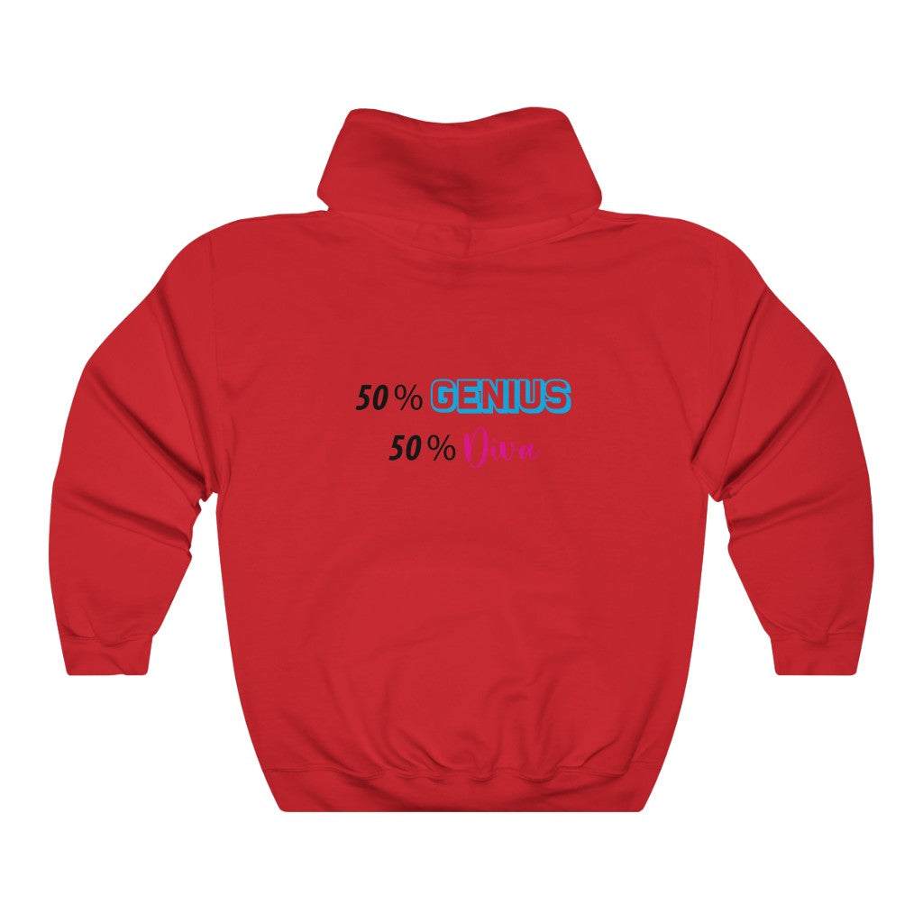 50% Genius Hooded Sweatshirt front view
