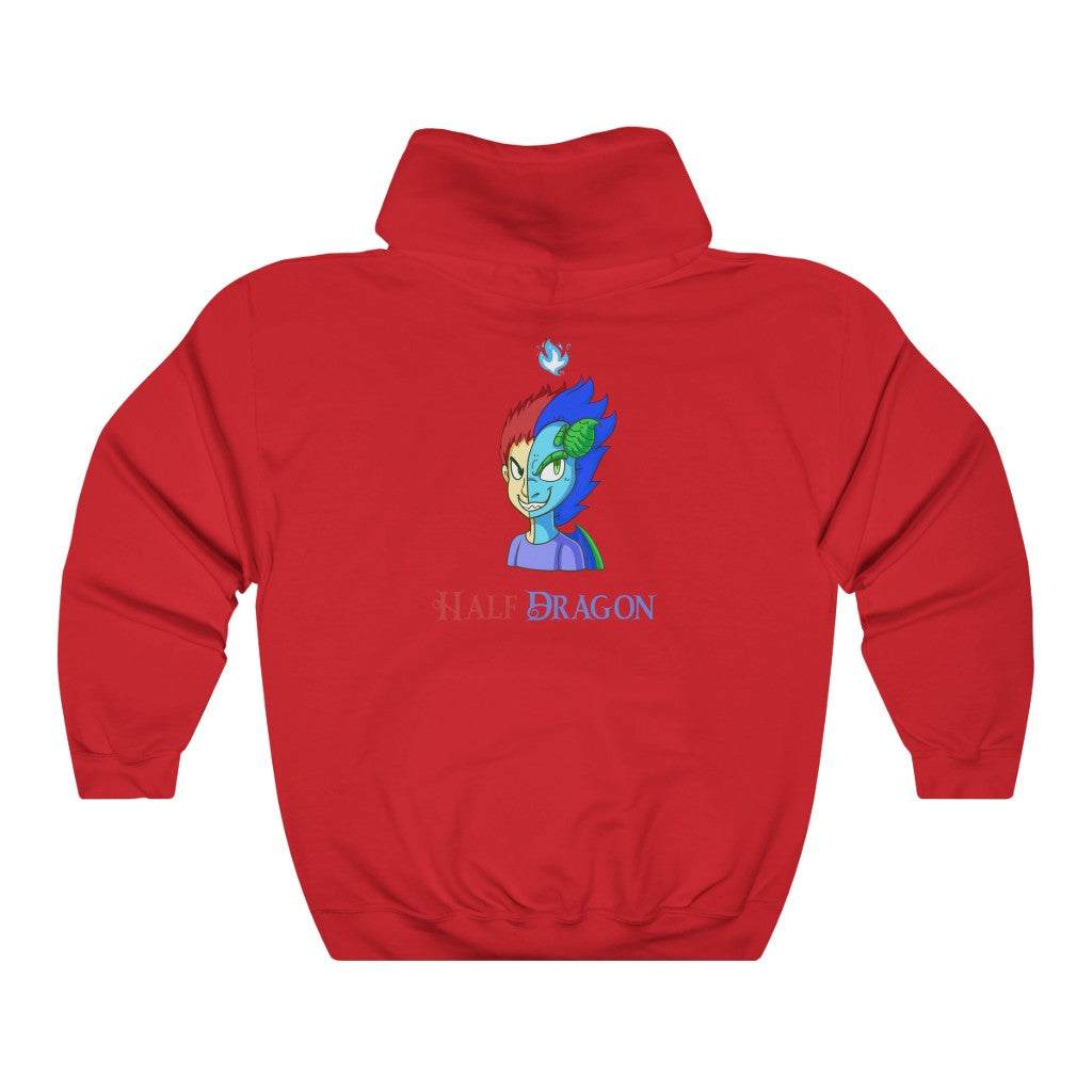 Half Dragon Hooded Sweatshirt cotton polyester fabric