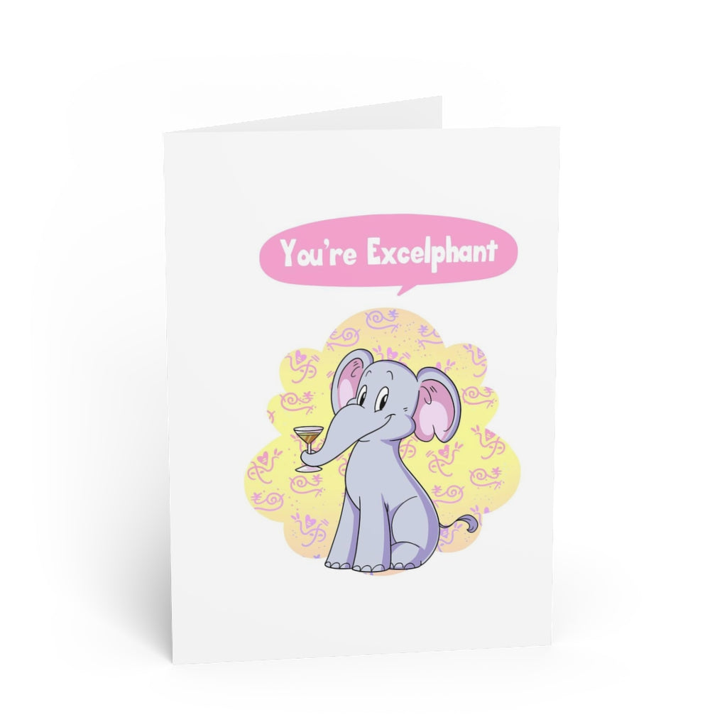 You're Excelphant Greeting Cards