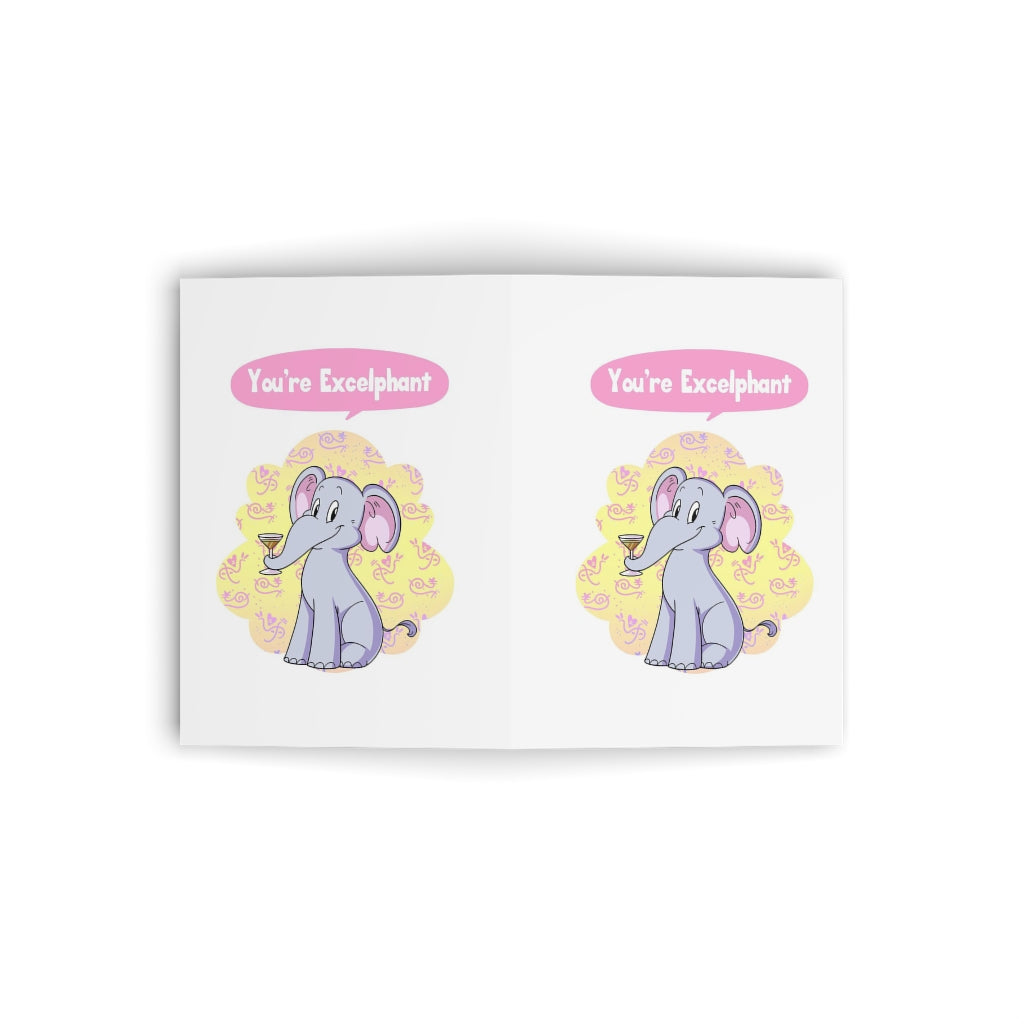 You're Excelphant Greeting Cards