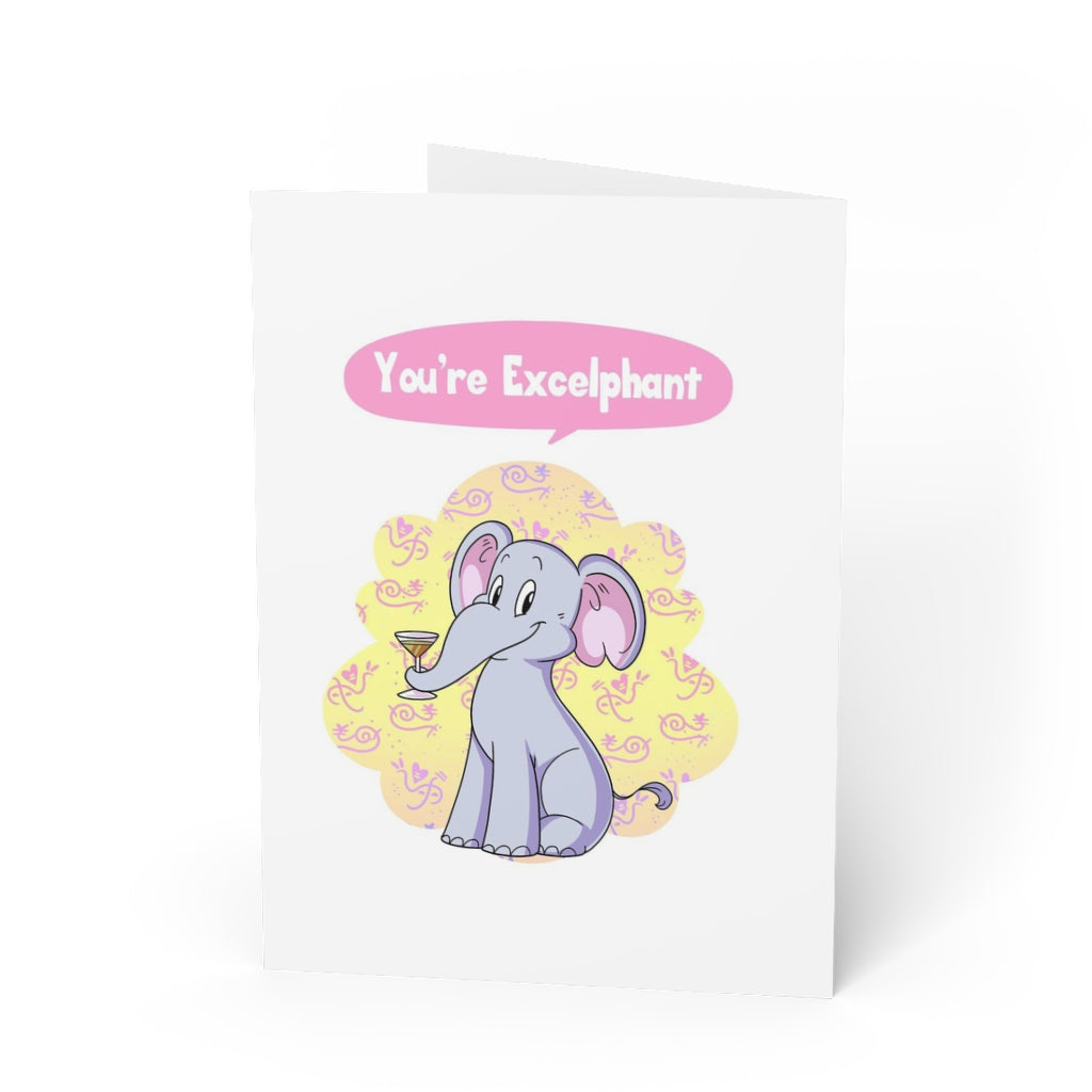 You're Excelphant Greeting Cards