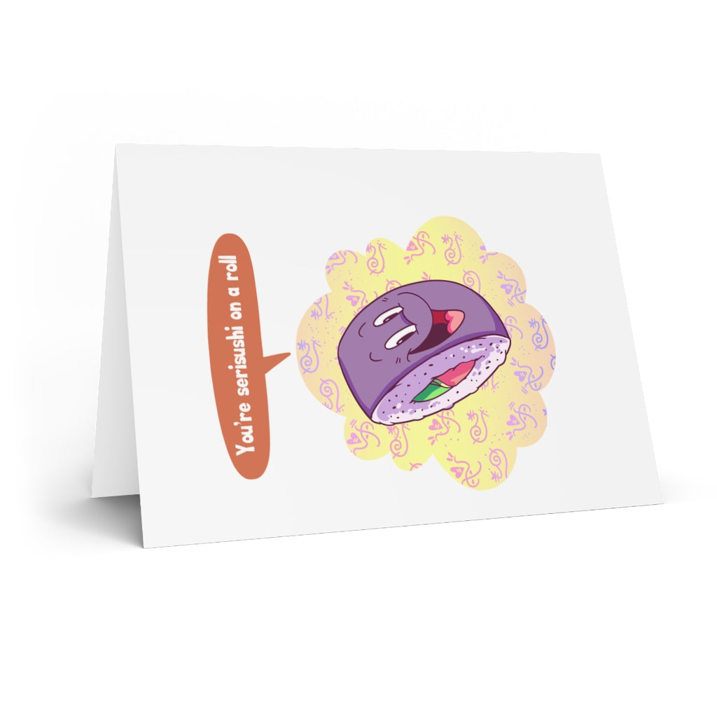 Sushi roll Greeting Cards