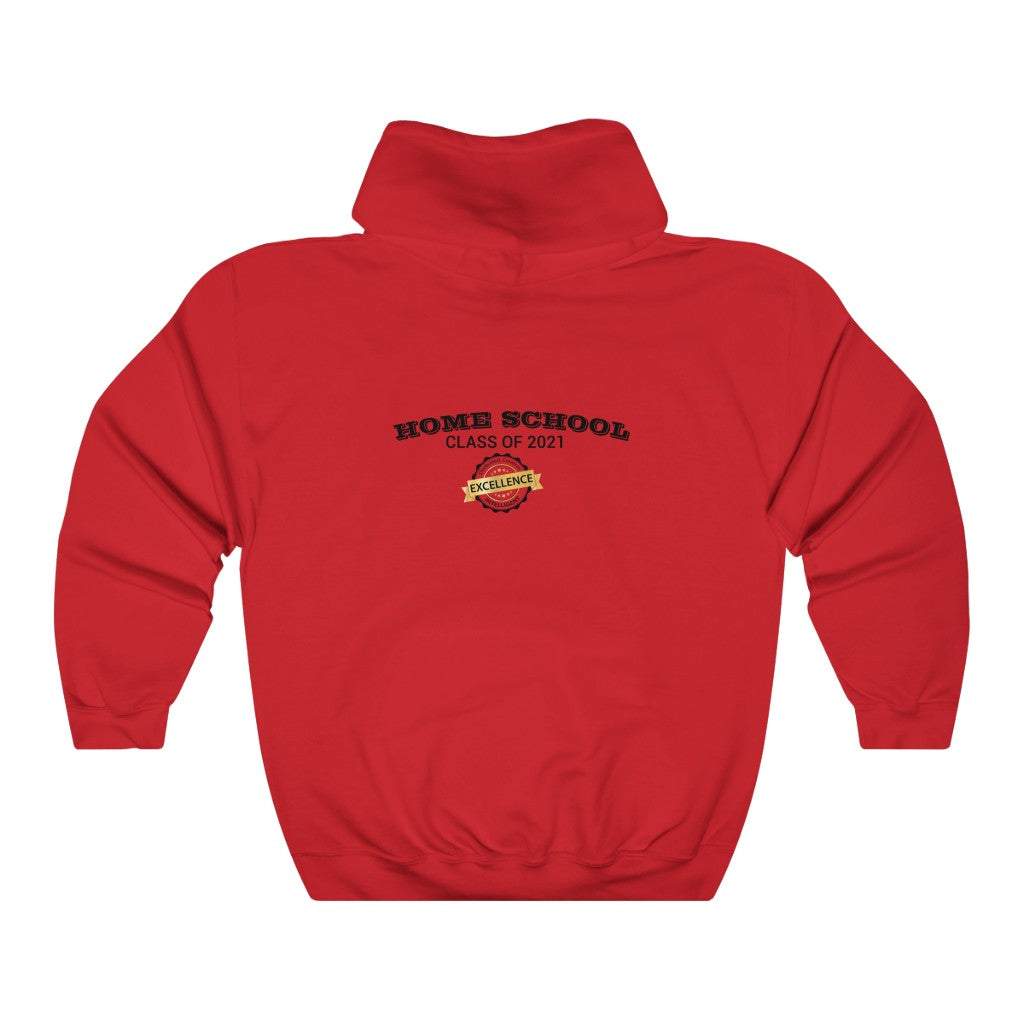Home School hooded sweatshirt cotton polyester blend