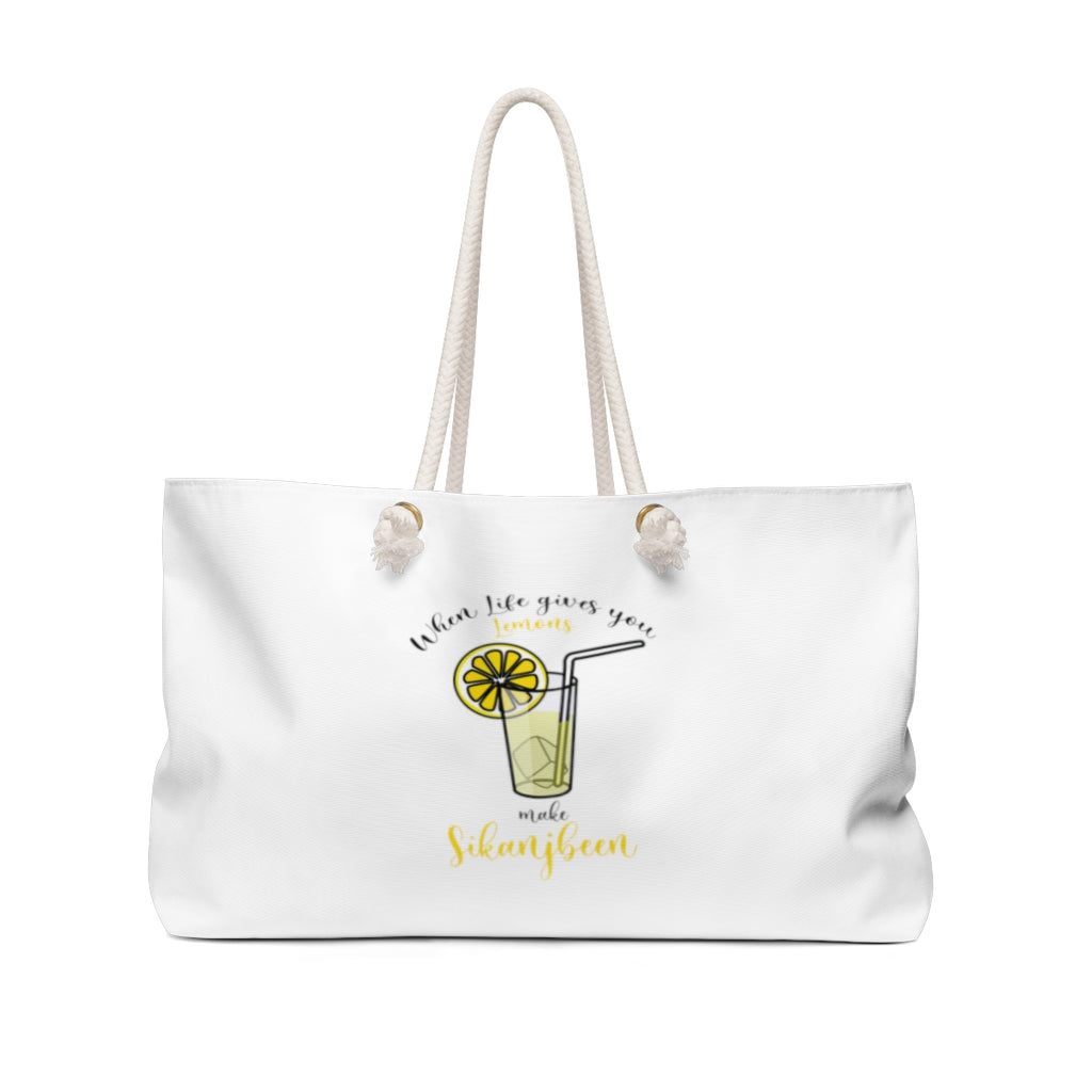 When life gives you lemon Weekender Bag