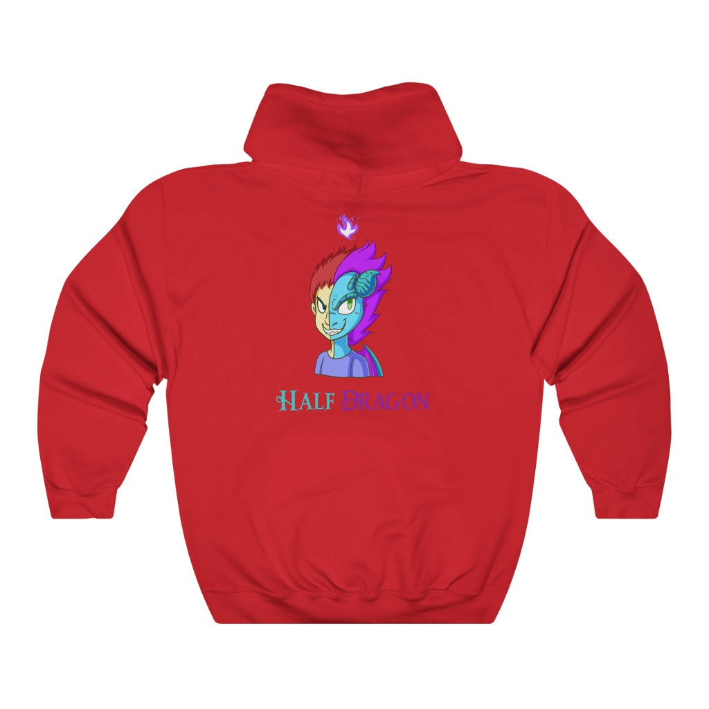 Half Dragon Hooded Sweatshirt