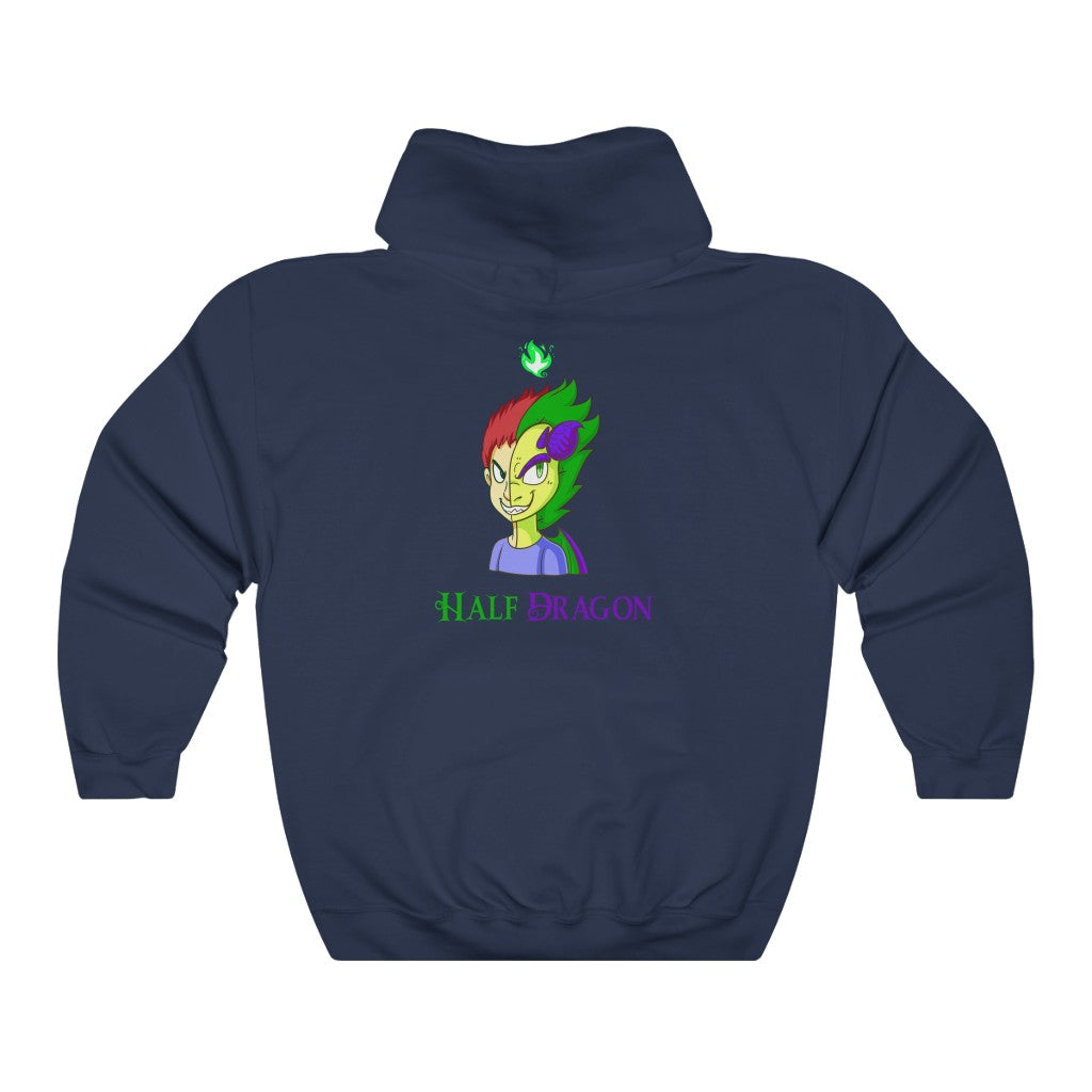 Half Dragon Hooded Sweatshirt