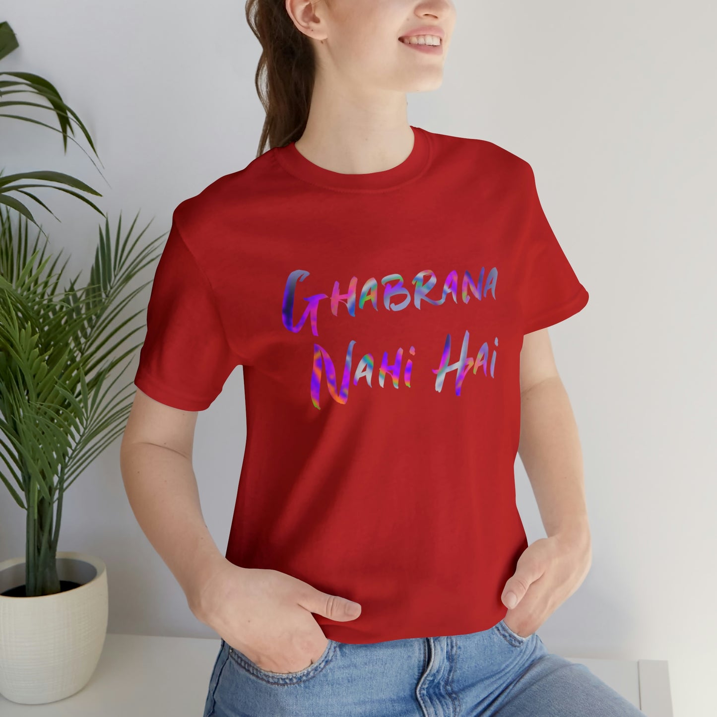 Ghabrana nahi hai Jersey Short Sleeve Tee