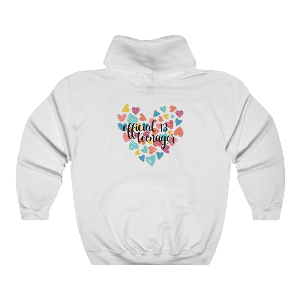 Official 13 teenager Hooded Sweatshirt