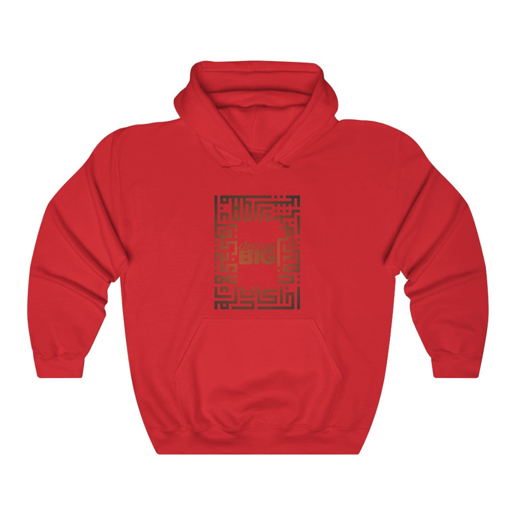 Kufi style Dream Big Hooded Sweatshirt