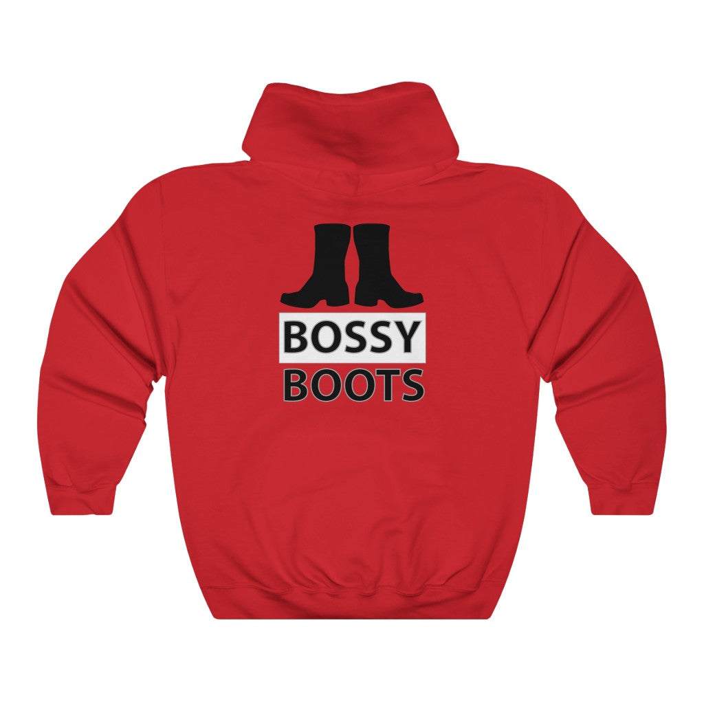 Bossy Boots Hooded Sweatshirt fabric closeup
