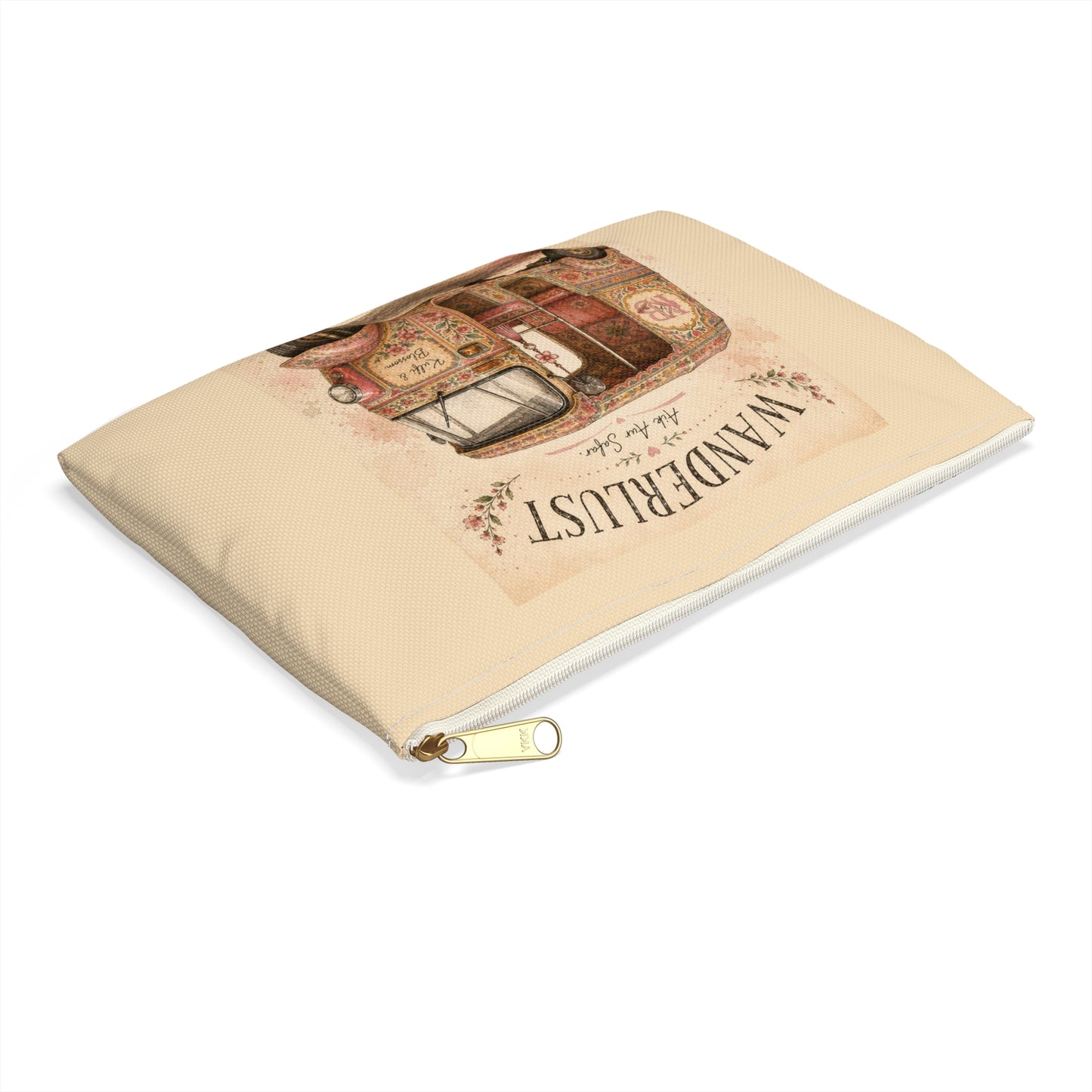 Wanderlust Floral Tuk Tuk Accessory Pouch
