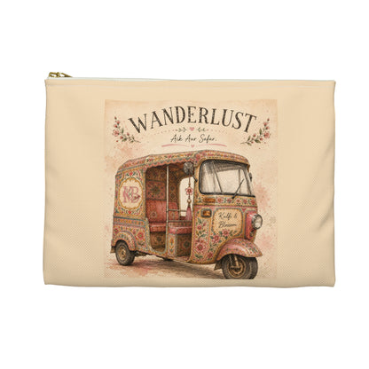 Wanderlust Floral Tuk Tuk Accessory Pouch