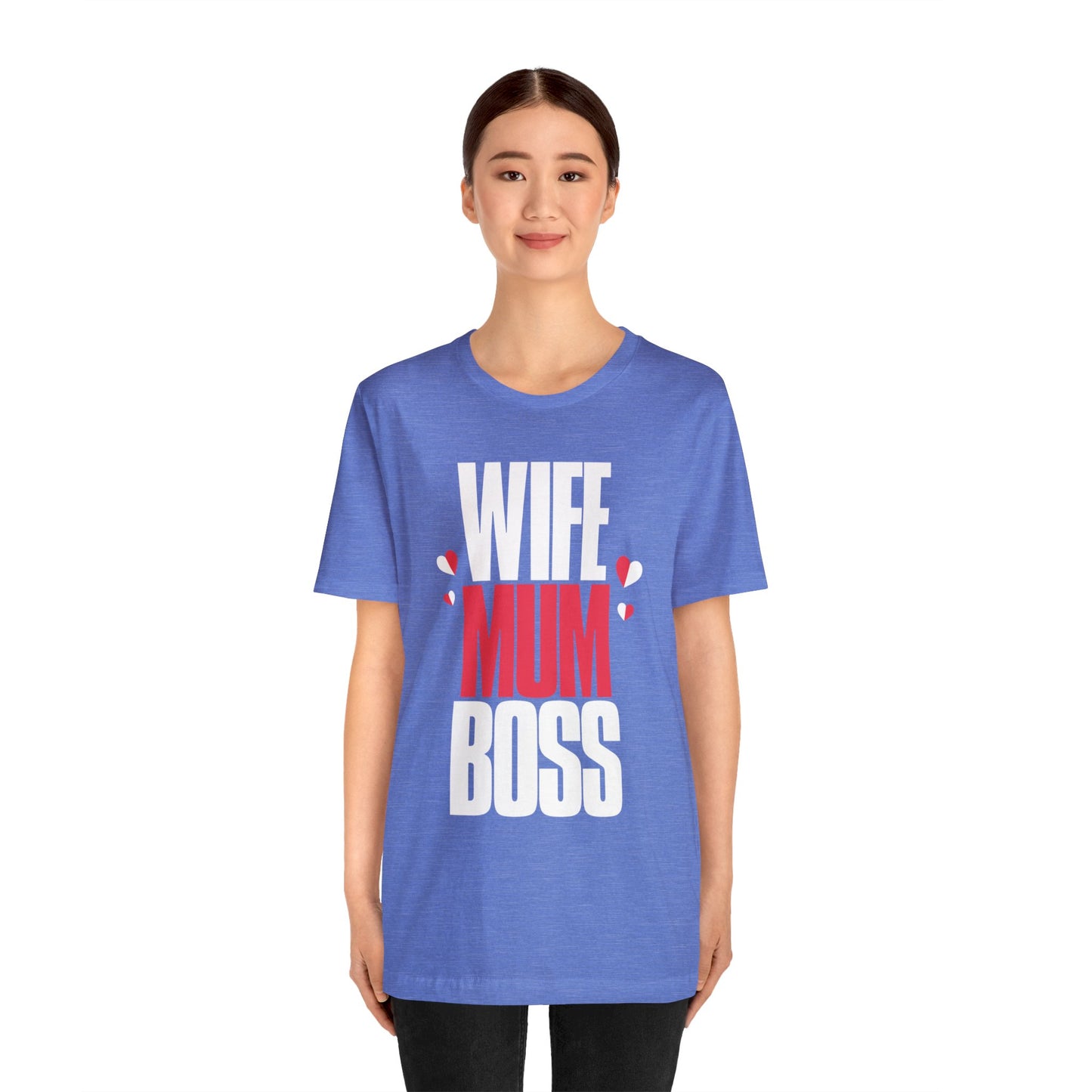 Wife mum boss Jersey Short Sleeve Tee