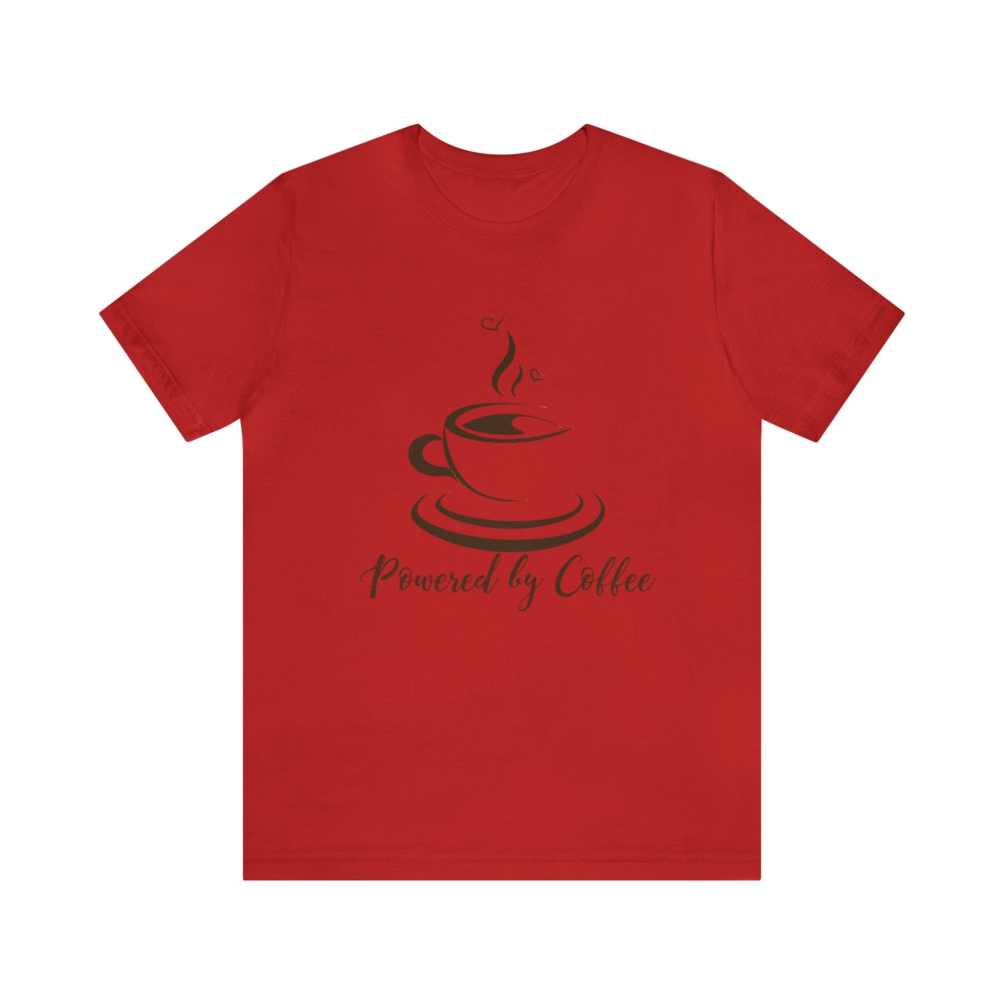 Powered by coffee Jersey Short Sleeve Tee