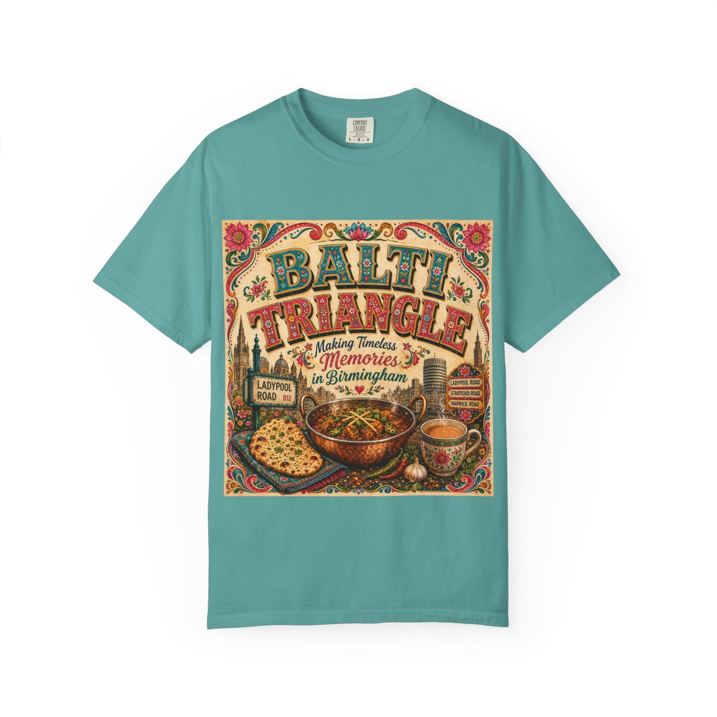 Balthi Triangle Vintage Indian Food T-Shirt