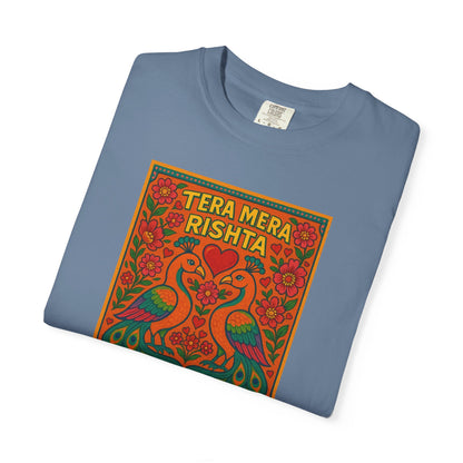 Tera Mera Rishta T-Shirt, Unisex Graphic Tee, Casual Wear, Festive Gift, Ethnic Design, Summer Top