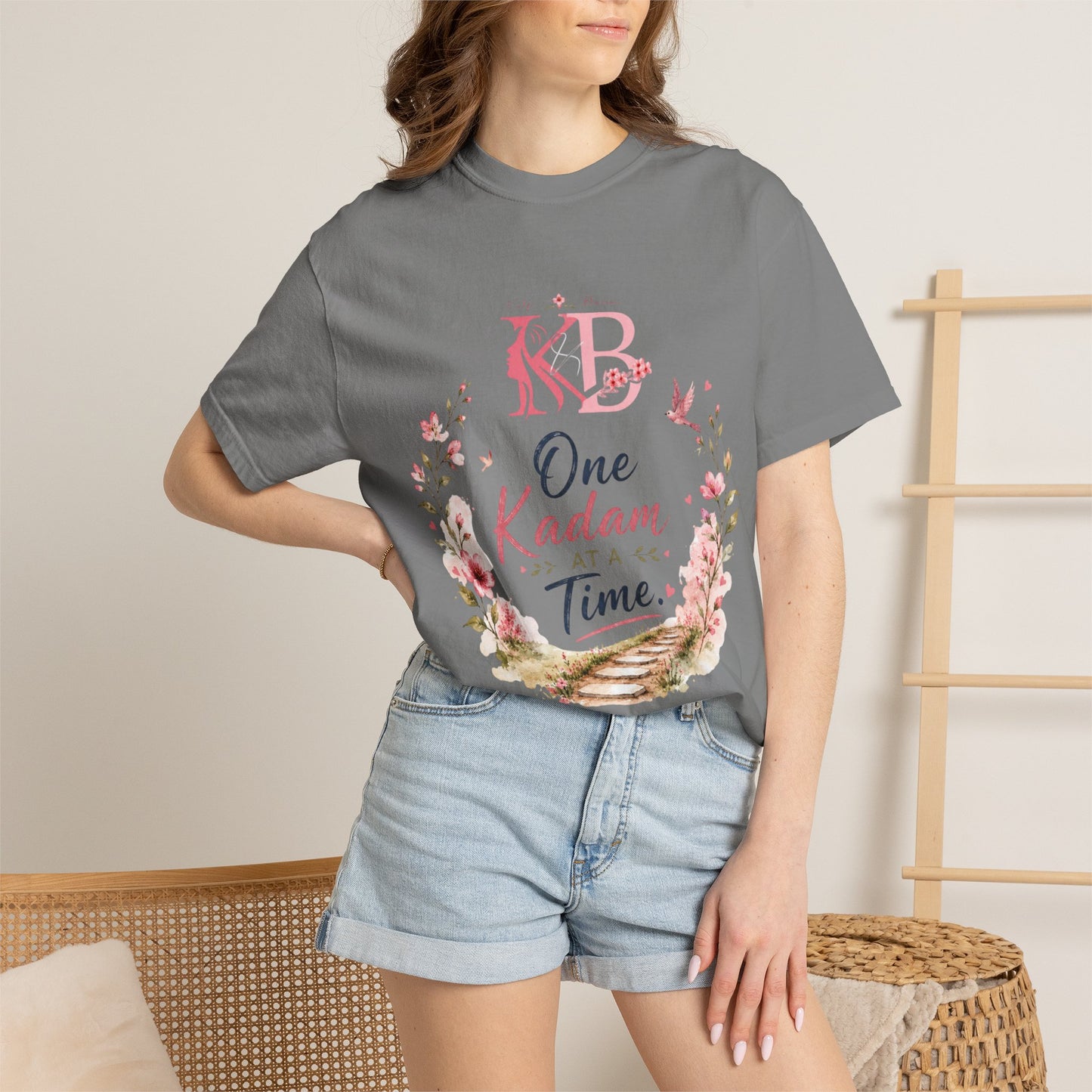 One Kadam at a Time Floral T-Shirt