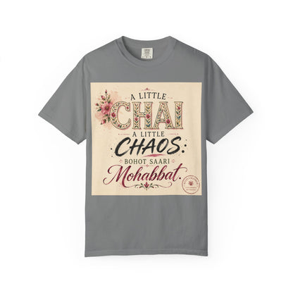 Chai & Chaos Tee — A Little Chai, A Little Chaos Vintage Floral T-Shirt