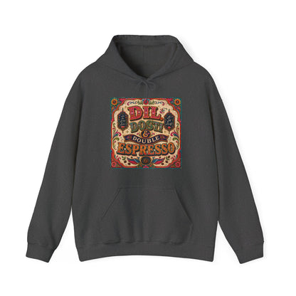 Espresso Vibes Hoodie — 'Dil Dosti & Double Espresso' Vintage Coffee Graphic