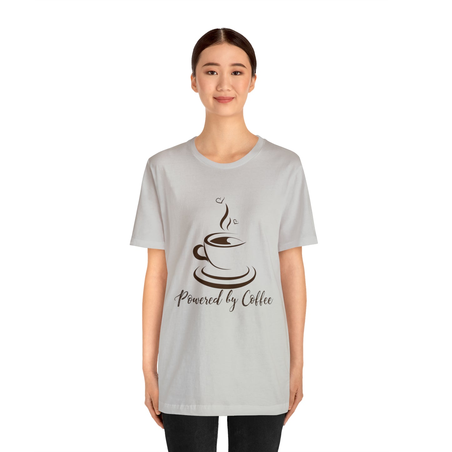 Powered by coffee Jersey Short Sleeve Tee