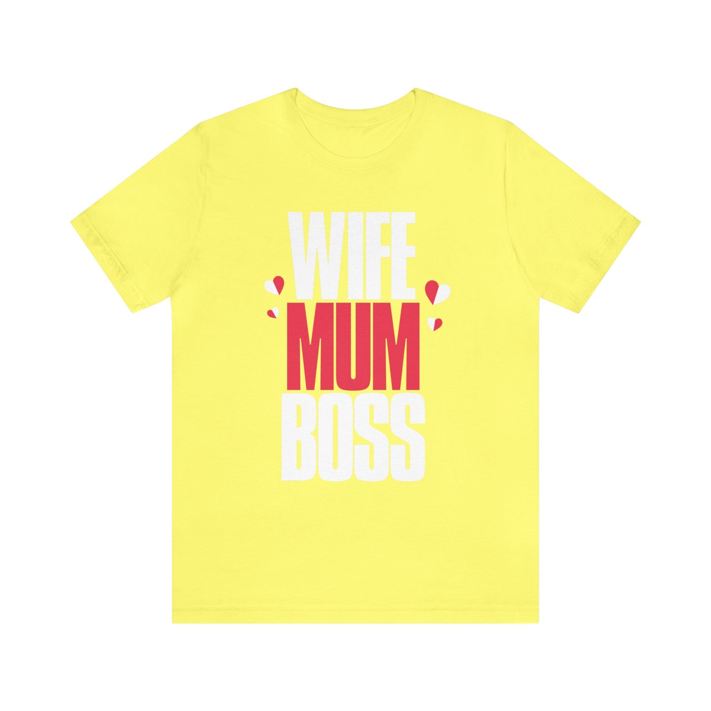 Wife mum boss Jersey Short Sleeve Tee