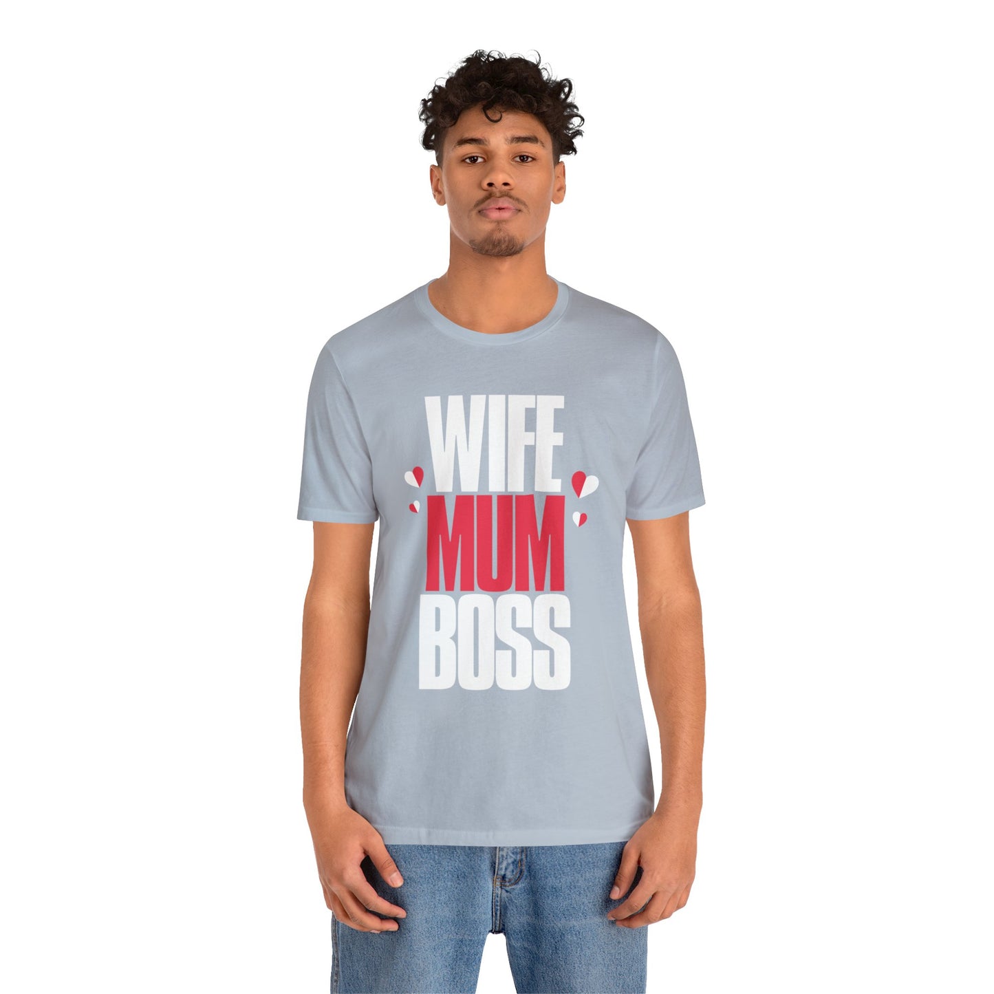 Wife mum boss Jersey Short Sleeve Tee