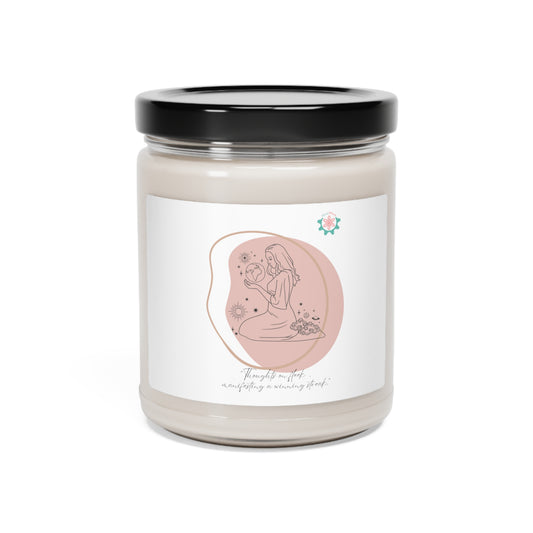 Scented Soy Candle, 9oz 'Thoughts on fleek manifesting a winning streek'