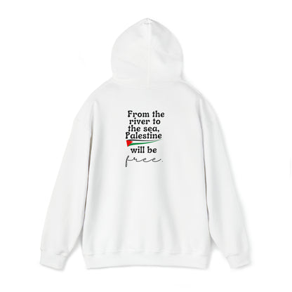 Heavy Blend™ Hooded Sweatshirt palestine floral womens design