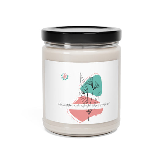 Scented Soy Candle, 9oz 'Manifestation mode activated, expect greatness' Mind bloom