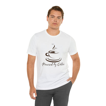 Powered by coffee Jersey Short Sleeve Tee