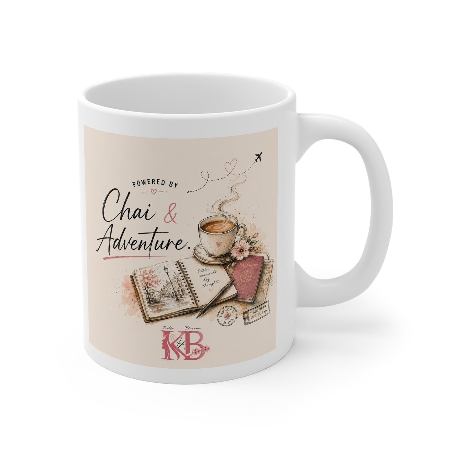 Chai & Adventure Tea Travel Ceramic Mug