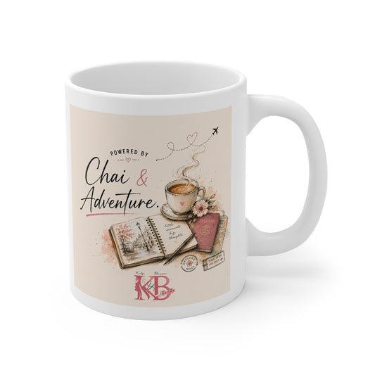 Chai & Adventure Tea Travel Ceramic Mug