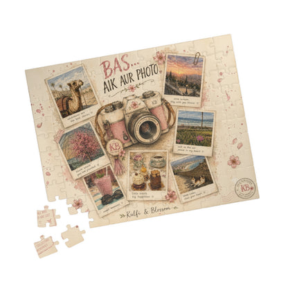 Vintage Camera Photo Collage Puzzle — 'BAS. AIK AUR PHOTO.' 252/520/1014 pcs