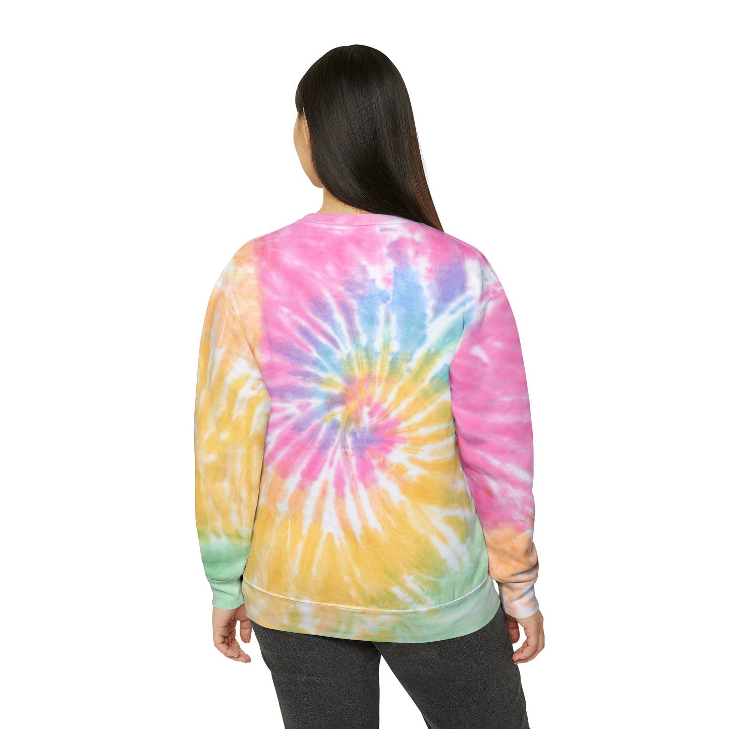 Unisex Tie-Dye Sweatshirt 'Warning I'm manifesting magic, brace yourself'