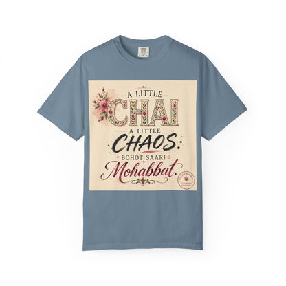 Chai & Chaos Tee — A Little Chai, A Little Chaos Vintage Floral T-Shirt