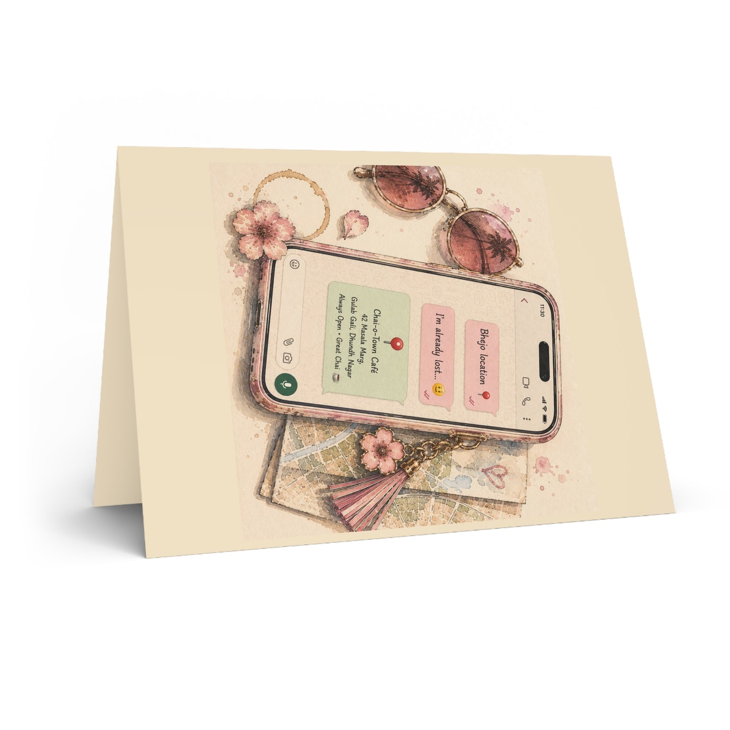 Bhejo Location Greeting Card