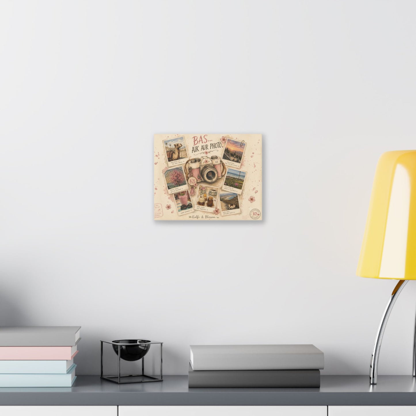 Wall Art Canvas - "Bas Aik Aur Photo" Travel Polaroid Collage
